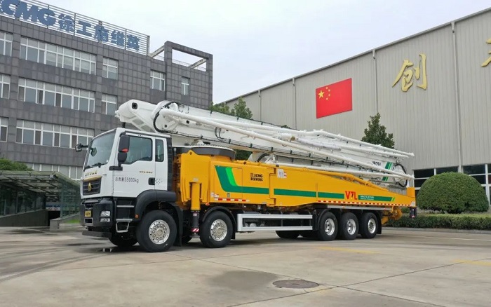bauma CHINA丨精彩一连 全球五桥最大全规则云顶集团75米泵车首台下线