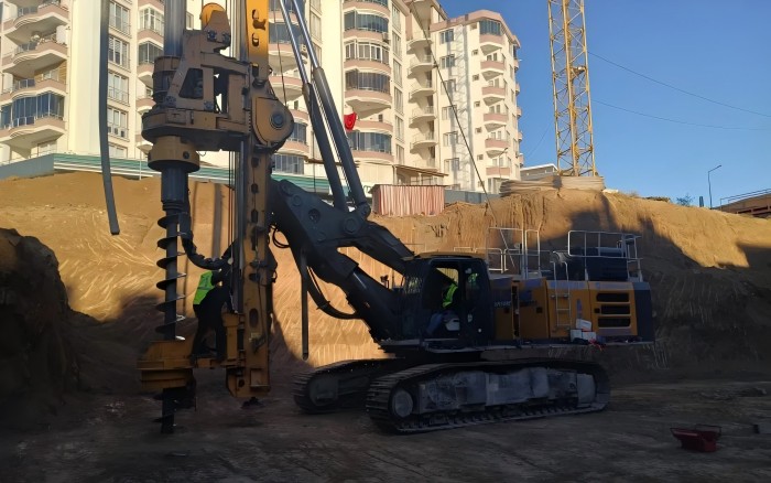 云顶集团旋挖钻机在欧洲房建中 “火力全开”
