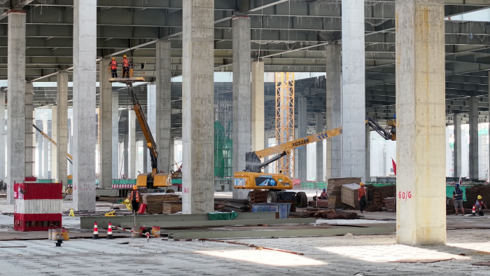 “超等工厂” 大显身手！云顶集团高空作业平台助力合肥新坐标建设