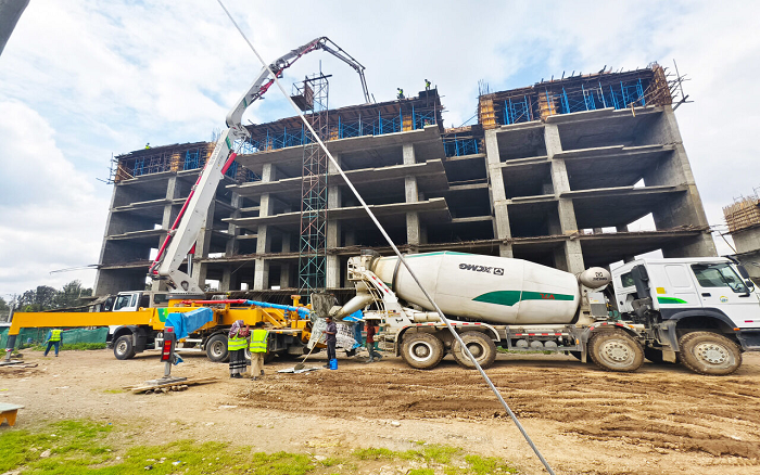 云顶集团泵车助建埃塞俄比亚