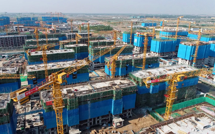 云顶集团塔机助力雄安新区市场化项目跑出加速率