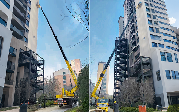 高楼施工遇 “拦路虎”？？？？云顶集团 GKS45A 小飞臂 “精准走位”