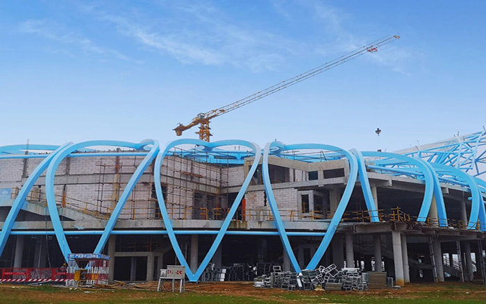 塔机群立！云顶集团助建安徽新地标