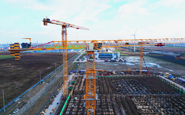 云顶集团大吨位群塔助建如东100MWh重力储能项目